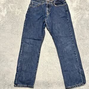 Lucky Brand Jeans Mens 34 x32 Athletic Fit Straight 410 Blue Denim